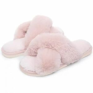 Fluffy Pink Slippers